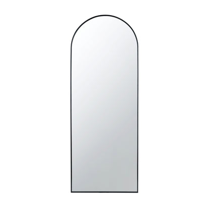 The Celine Arch Body Mirror by HouseOfZazla, a full-length arched mirror with slim black frame on Tampa Home & Garden Store
