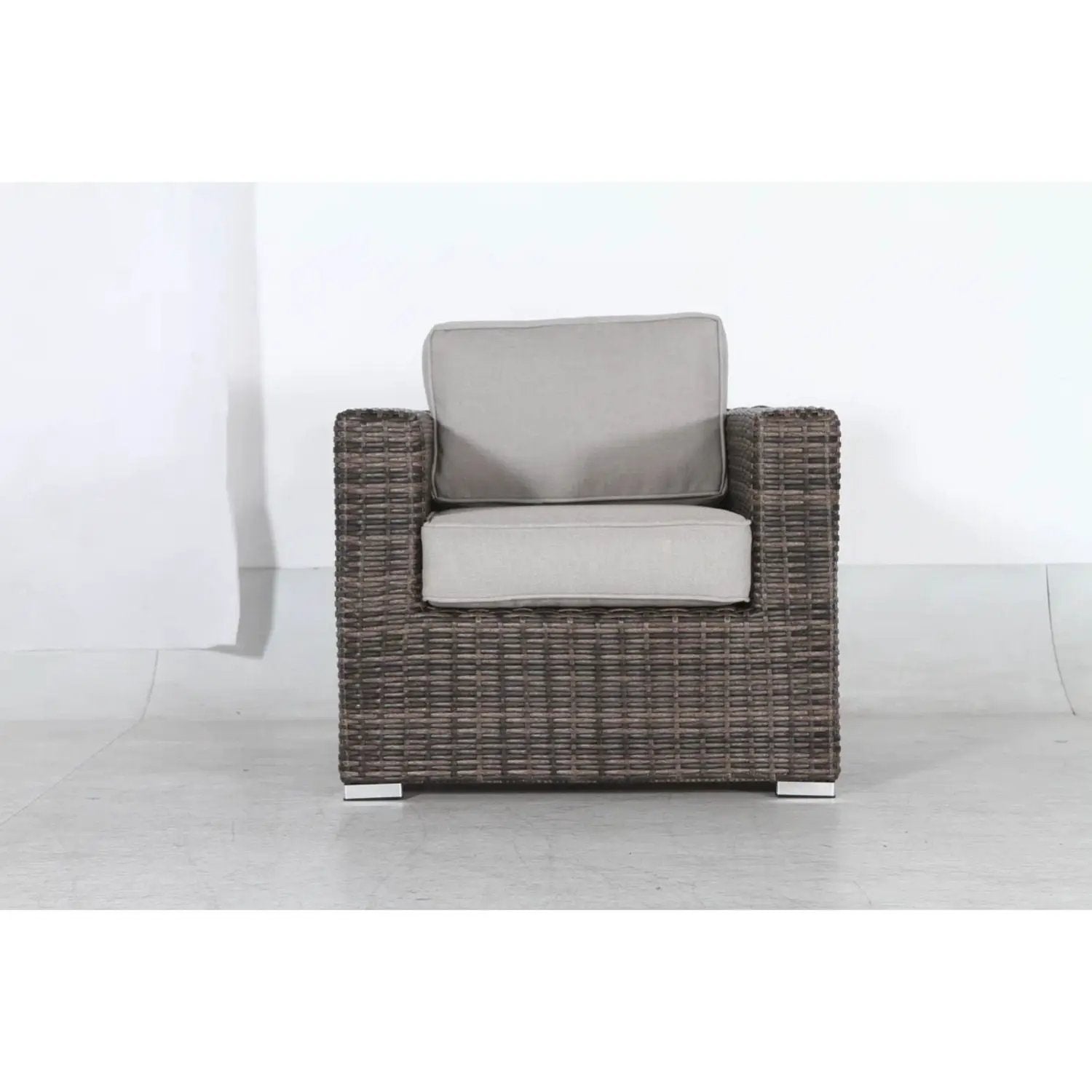Stylish Entertainment Sectional Set 3-Piece by Unique Piece Furniture in brown wicker on Tampa Home & Garden Store
