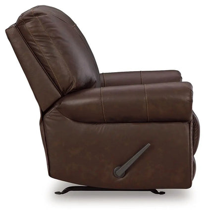 Colleton Rocker Recliner in Dark Brown Finish