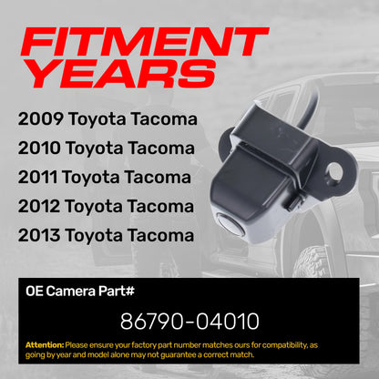 Master Tailgaters OEM backup camera for Toyota Tacoma (2009-2013), OE part 86790-04010 on Tampa Home & Garden Store