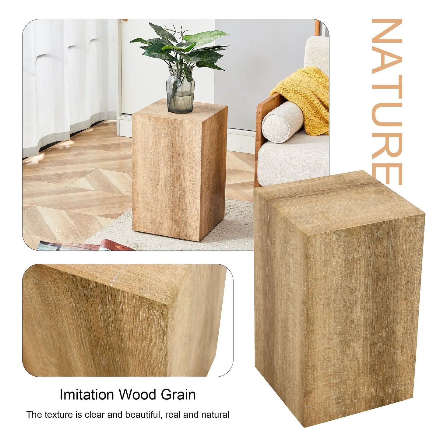 Modern Coffee Table and Natural Wood Grain