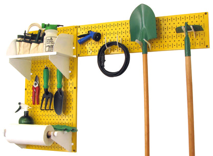 Wall Mount Pegboard Garden Tool Storage Kit