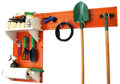 Wall Mount Pegboard Garden Tool Storage Kit