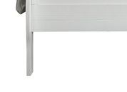 Louis Philippe Sleigh Style Bed frame in white finish with wooden legs on Tampa Home & Garden Store