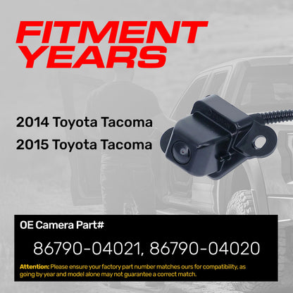 Master Tailgaters backup camera for 2014-2015 Toyota Tacoma; black OEM camera on Tampa Home & Garden Store