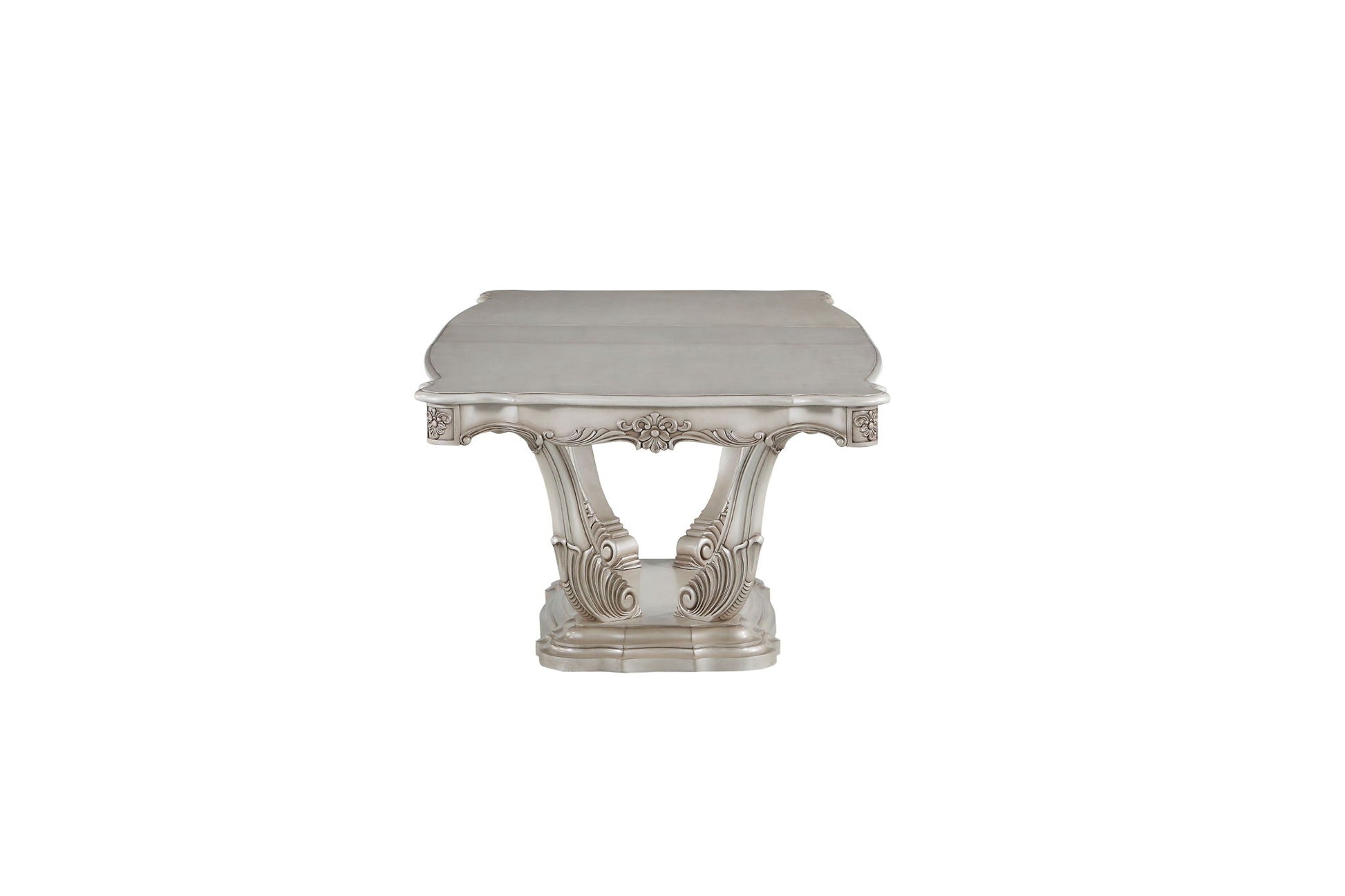 Gorsedd Dining Table Gold by HouseOfZazla with ornate carved pedestal and gold top on Tampa Home & Garden Store