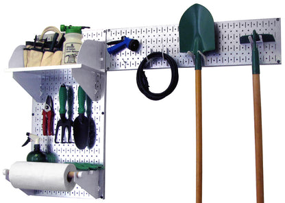 Wall Mount Pegboard Garden Tool Storage Kit