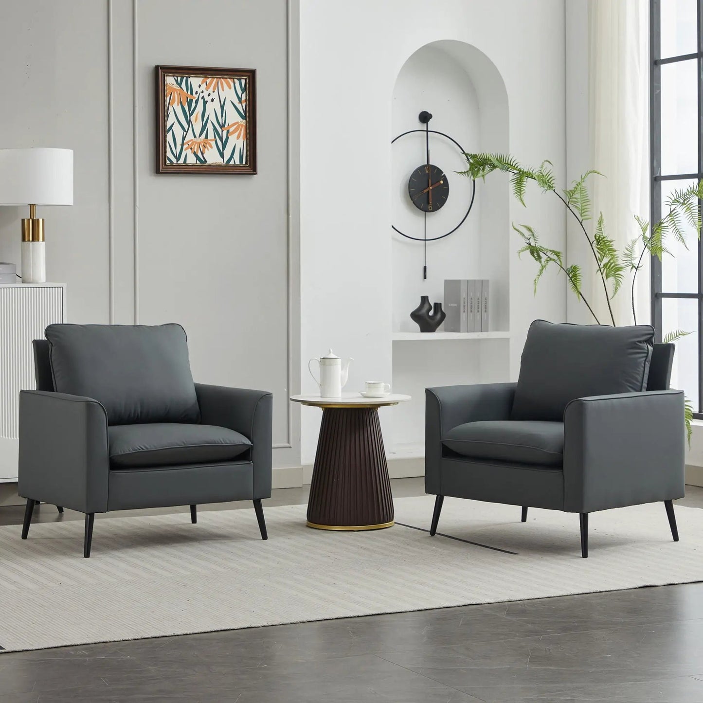 Nordic Retro Light Upholstered Sofa Chair