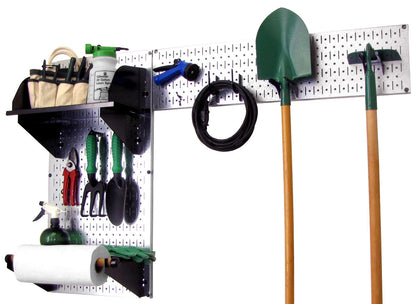 Wall Mount Pegboard Garden Tool Storage Kit