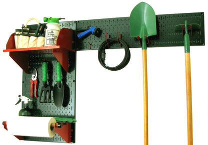 Wall Mount Pegboard Garden Tool Storage Kit
