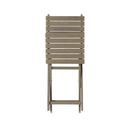 Positano foldable dining chair back in brown wood, 5-piece outdoor set by HouseOfZazla on Tampa Home & Garden Store
