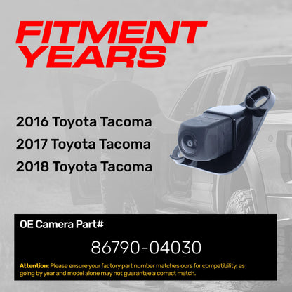 Master Tailgaters OE backup camera for Toyota Tacoma (2016-2018), part 86790-04030 on Tampa Home & Garden Store