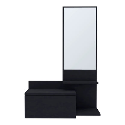 Lowell Floating Hallway Cabinet with Mirror