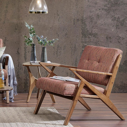 Lounge Chair Tufted Upholstery and Solid Frame