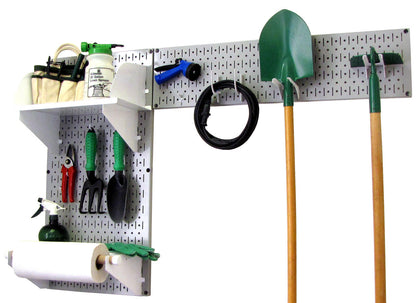 Wall Mount Pegboard Garden Tool Storage Kit