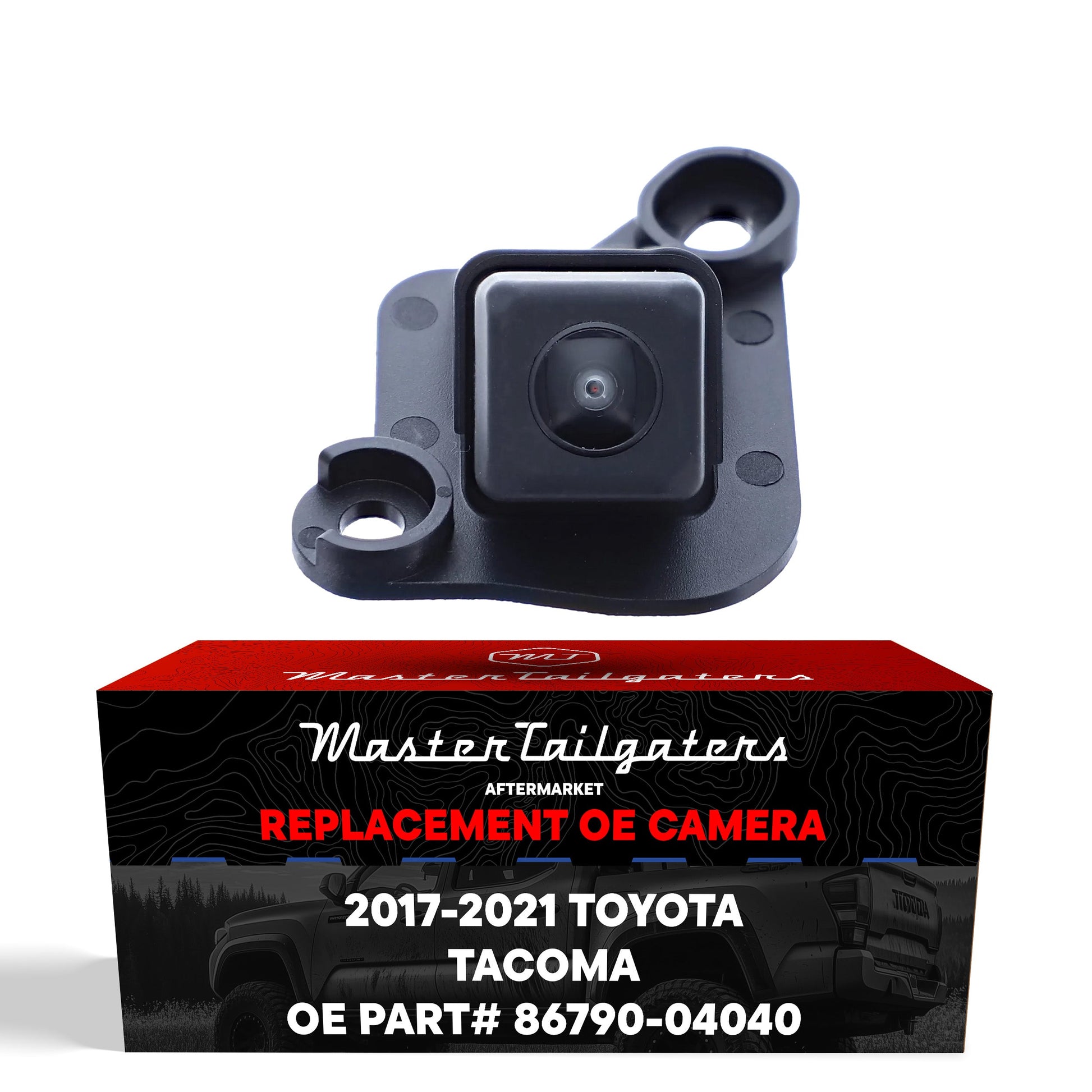 Master Tailgaters Toyota Tacoma 2017-2021 OEM backup camera, black housing with mount on Tampa Home & Garden Store