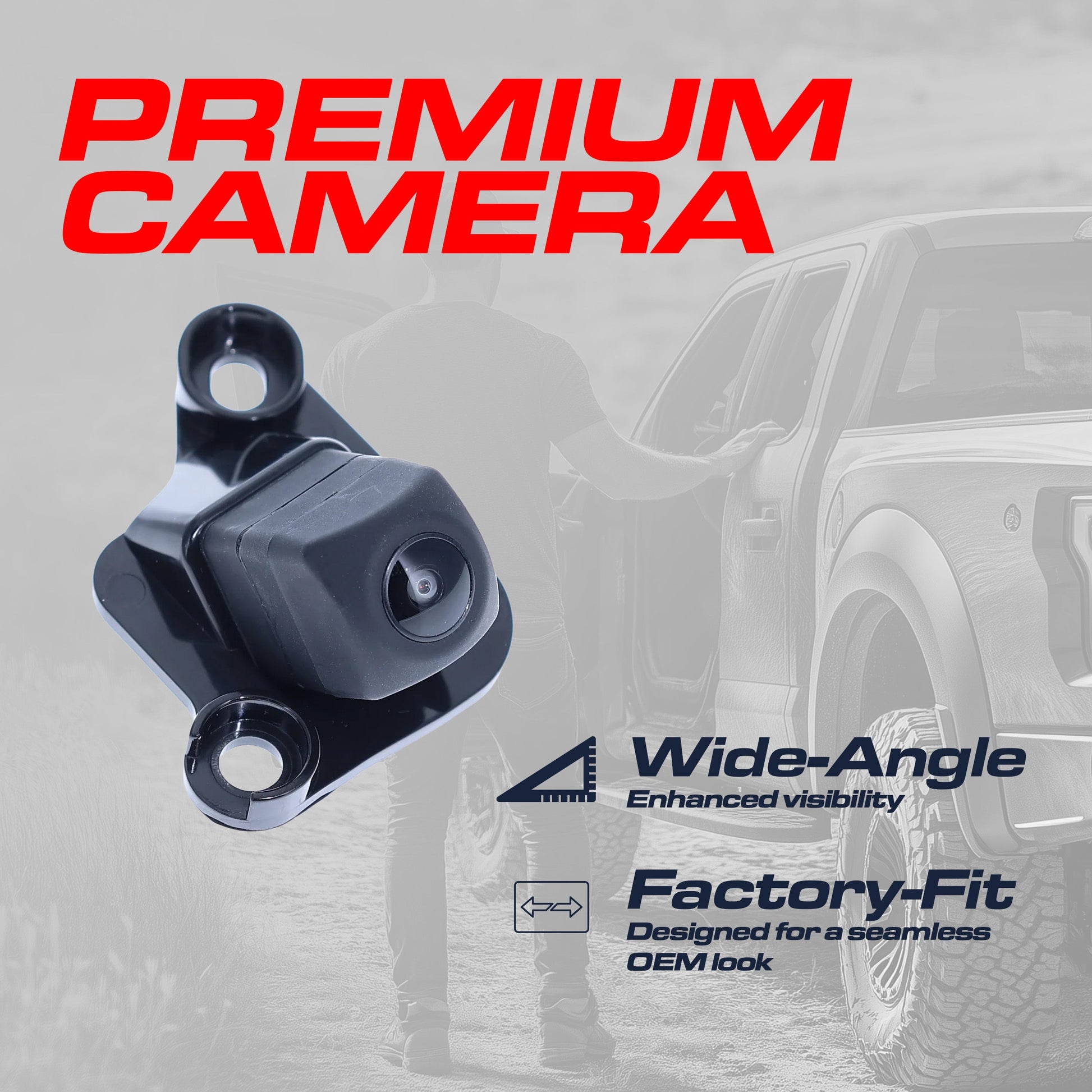 Master Tailgaters Toyota Tacoma OEM backup camera 86790-04040, black housing, wide-angle lens on Tampa Home & Garden Store