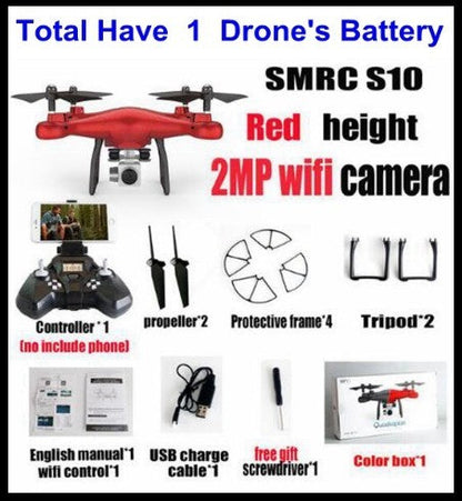 S10 SMRC FPV red 2MP WiFi quadcopter kit with controller on Tampa Home & Garden Store
