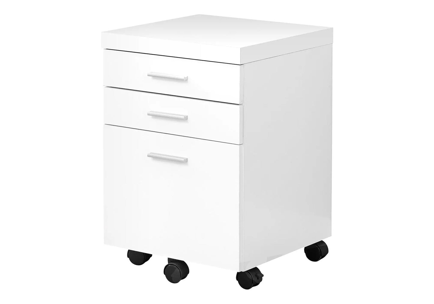 File cabinet white rolling four drawer storage unit with caster wheels for office on Tampa Home & Garden Store