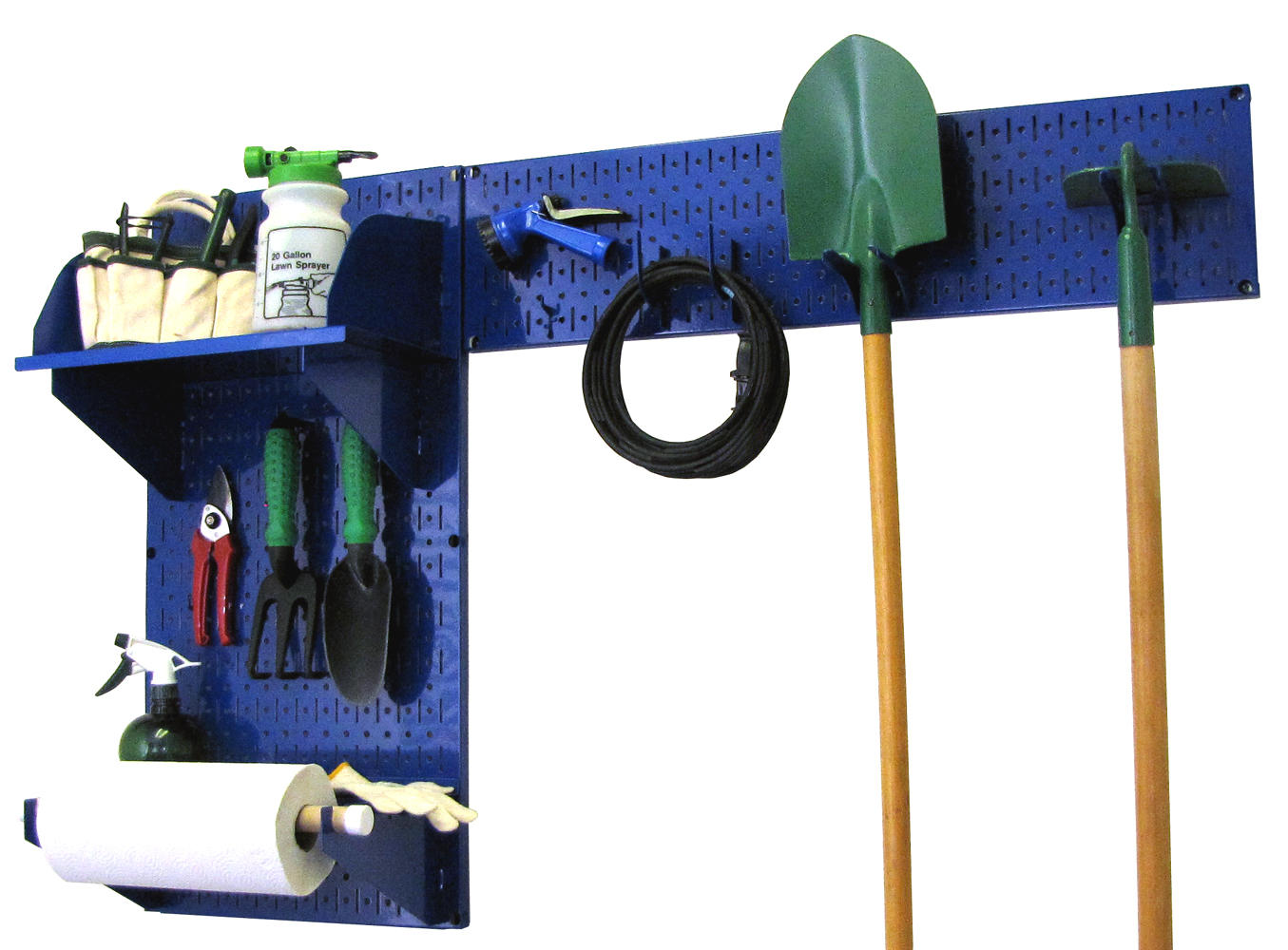 Wall Mount Pegboard Garden Tool Storage Kit