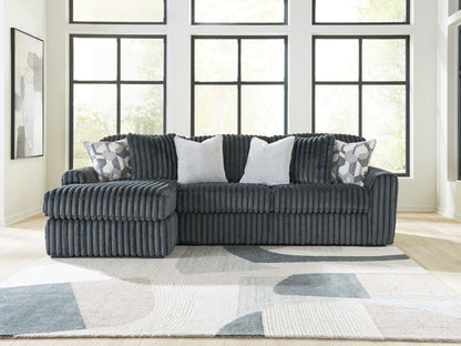 Midnight Madness Sectional and Jumbo Corduroy