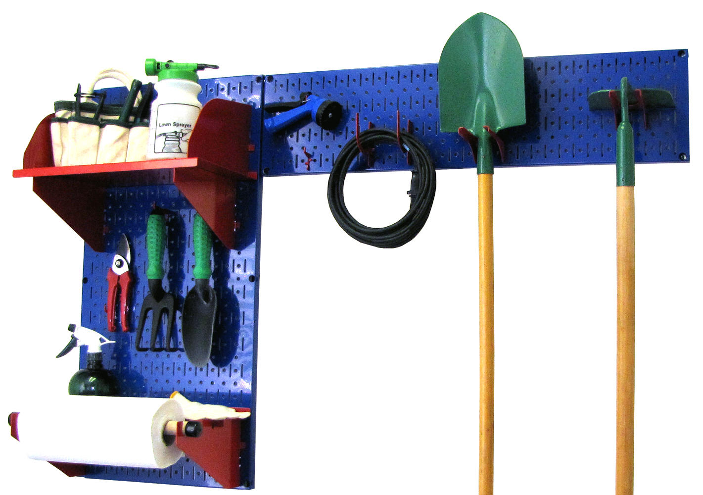 Wall Mount Pegboard Garden Tool Storage Kit