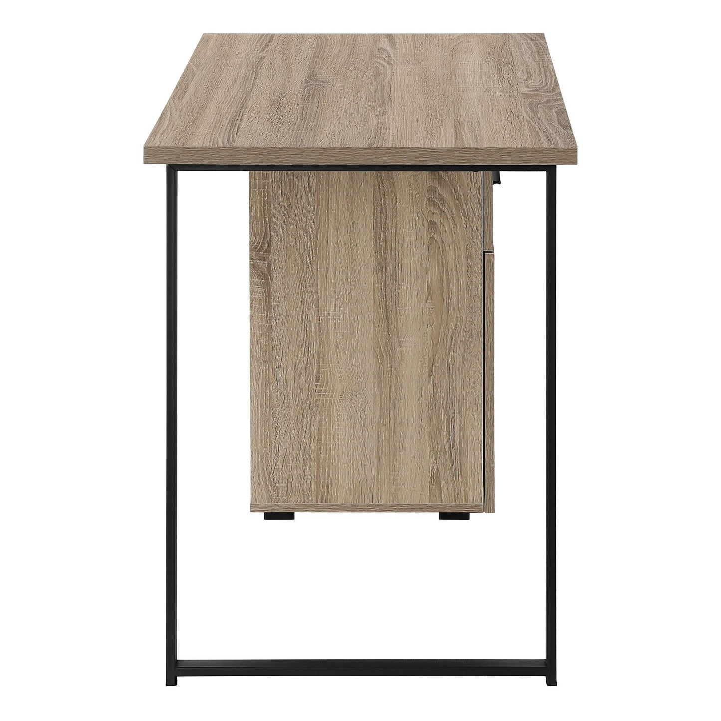 Computer Desk With Left and Right Setup Storage