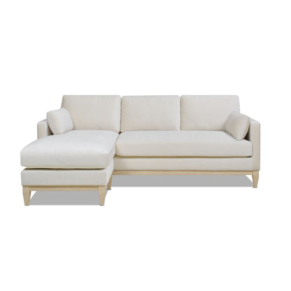 Knox Modern Farmhouse Chaise Sectional Sofa cream fabric left chaise on Tampa Home & Garden Store