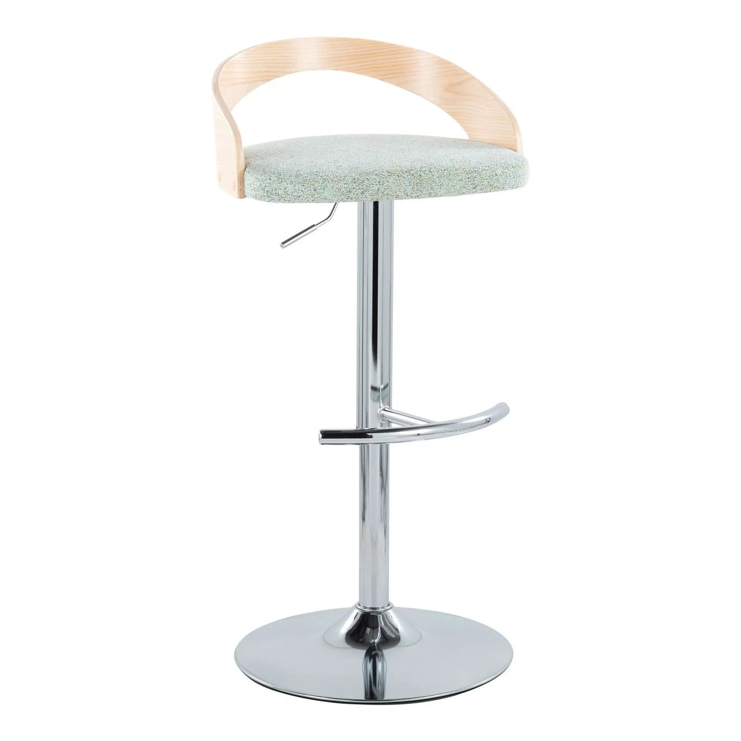Grotto Contemporary Adjustable Barstool Swivel