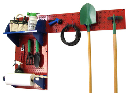 Wall Mount Pegboard Garden Tool Storage Kit