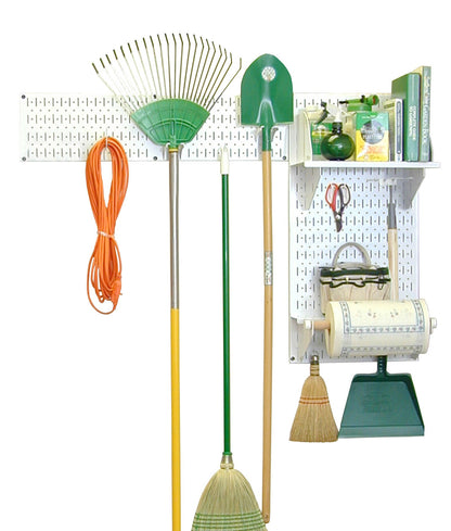 Wall Mount Pegboard Garden Tool Storage Kit