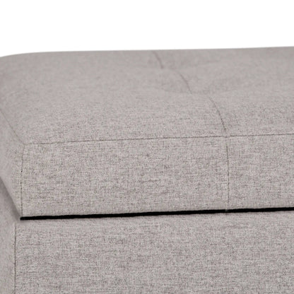 Cosmopolitan Upholstered Storage Ottoman Bench