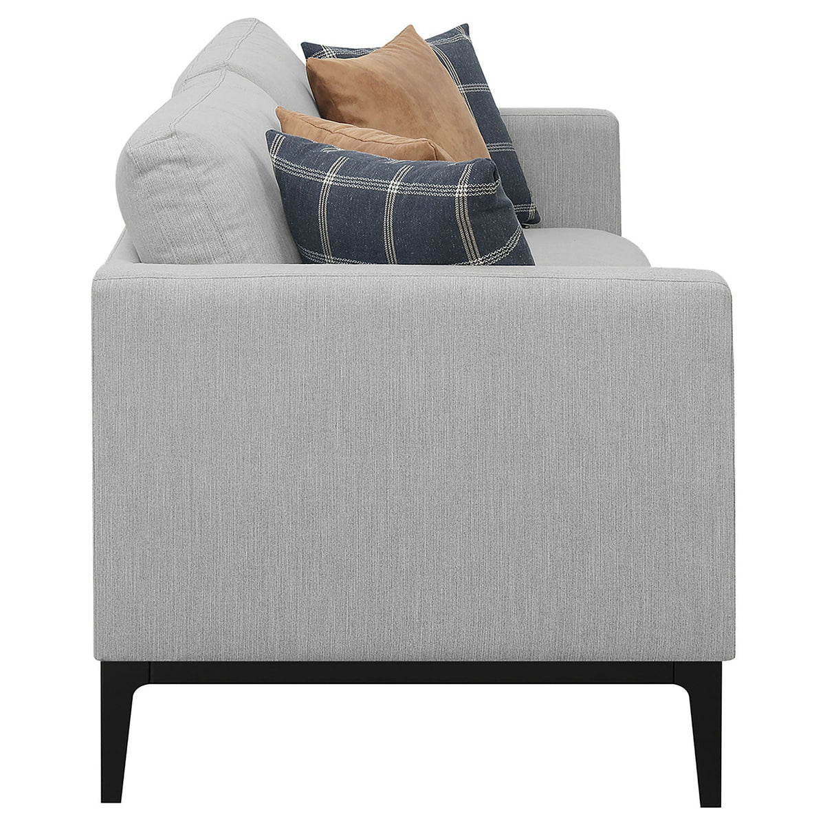 Montauk Upholstered Sofa And Light Gray Cushions