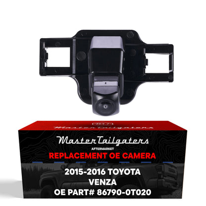 Toyota Venza 2015-2016 backup camera by Master Tailgaters, OE #86790-0T020 on black housing on Tampa Home & Garden Store