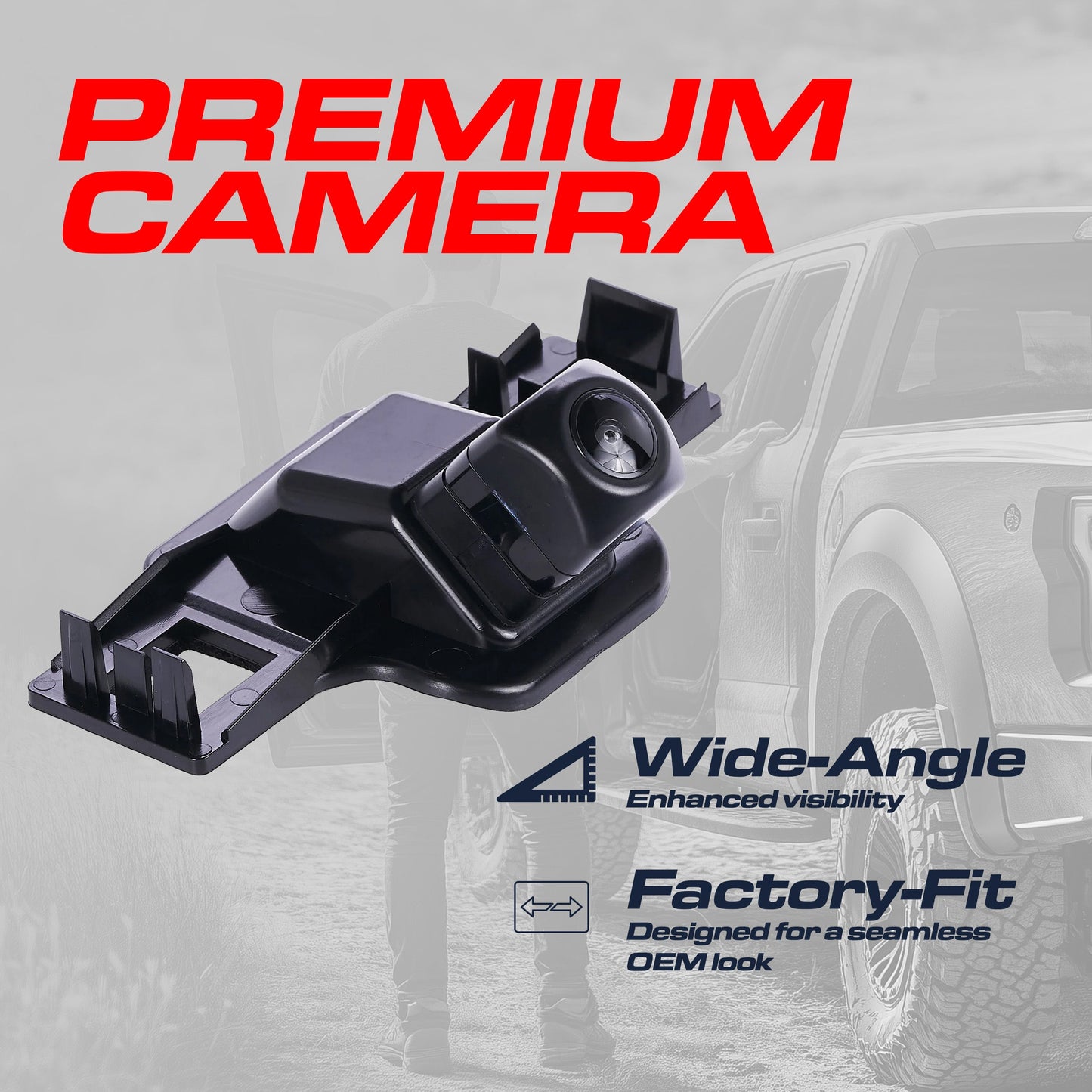 Toyota Venza OEM backup camera 86790-0T020, black housing, wide-angle lens on Tampa Home & Garden Store