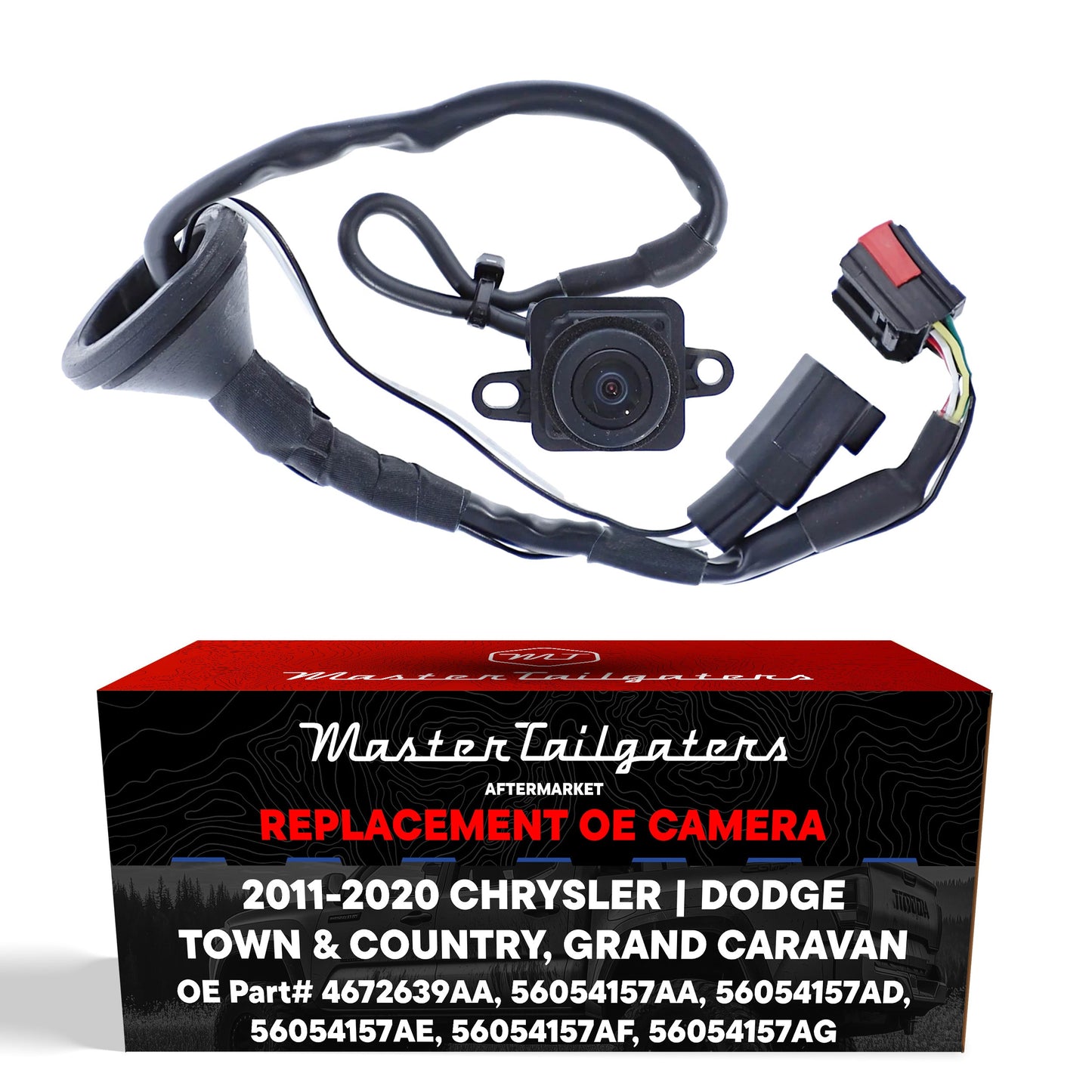 Backup camera by Master Tailgaters for Dodge Grand Caravan and Town & Country with wiring on Tampa Home & Garden Store