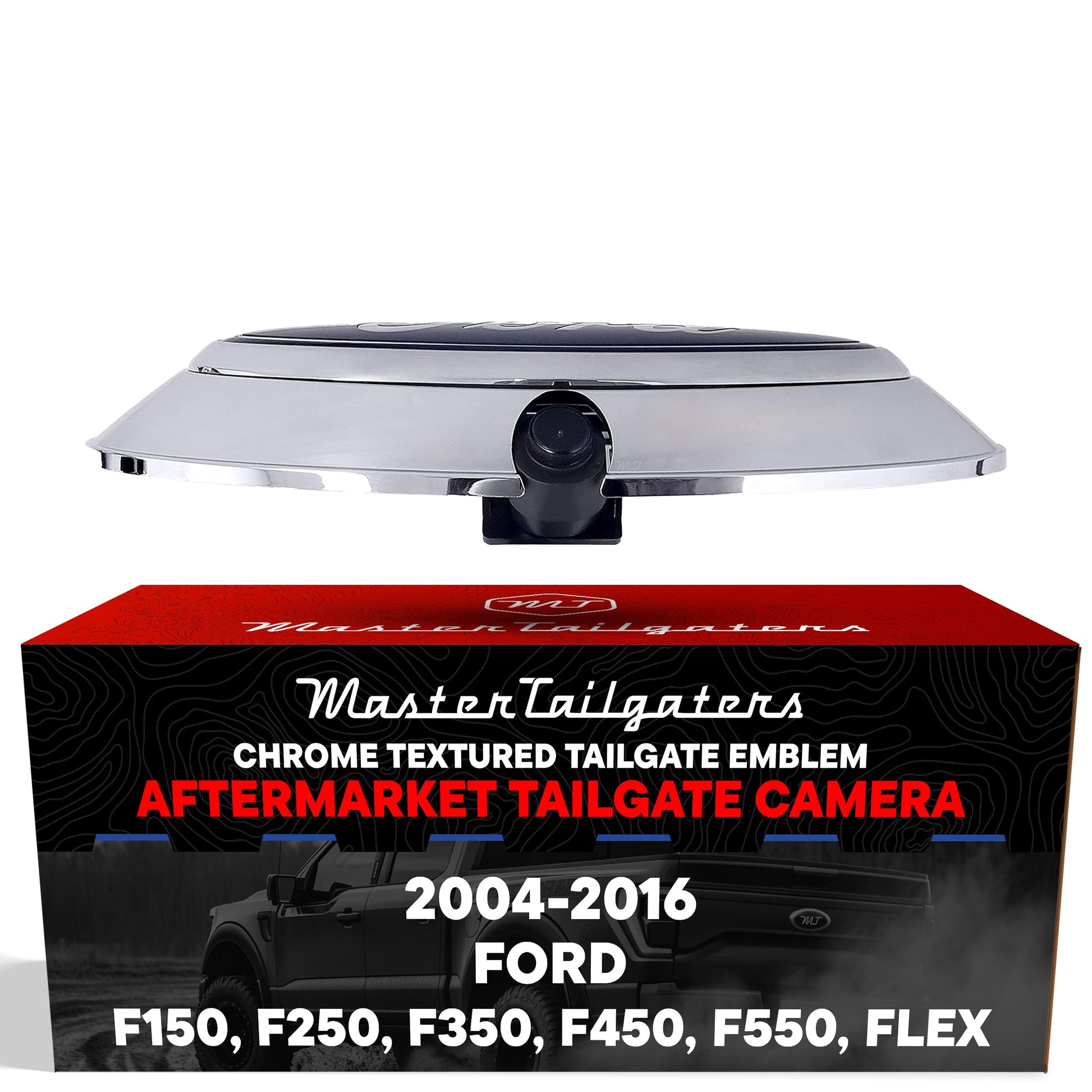 Tailgate handle with backup camera for Ford Flex 2009-2012, chrome textured, Master Tailgaters on Tampa Home & Garden Store