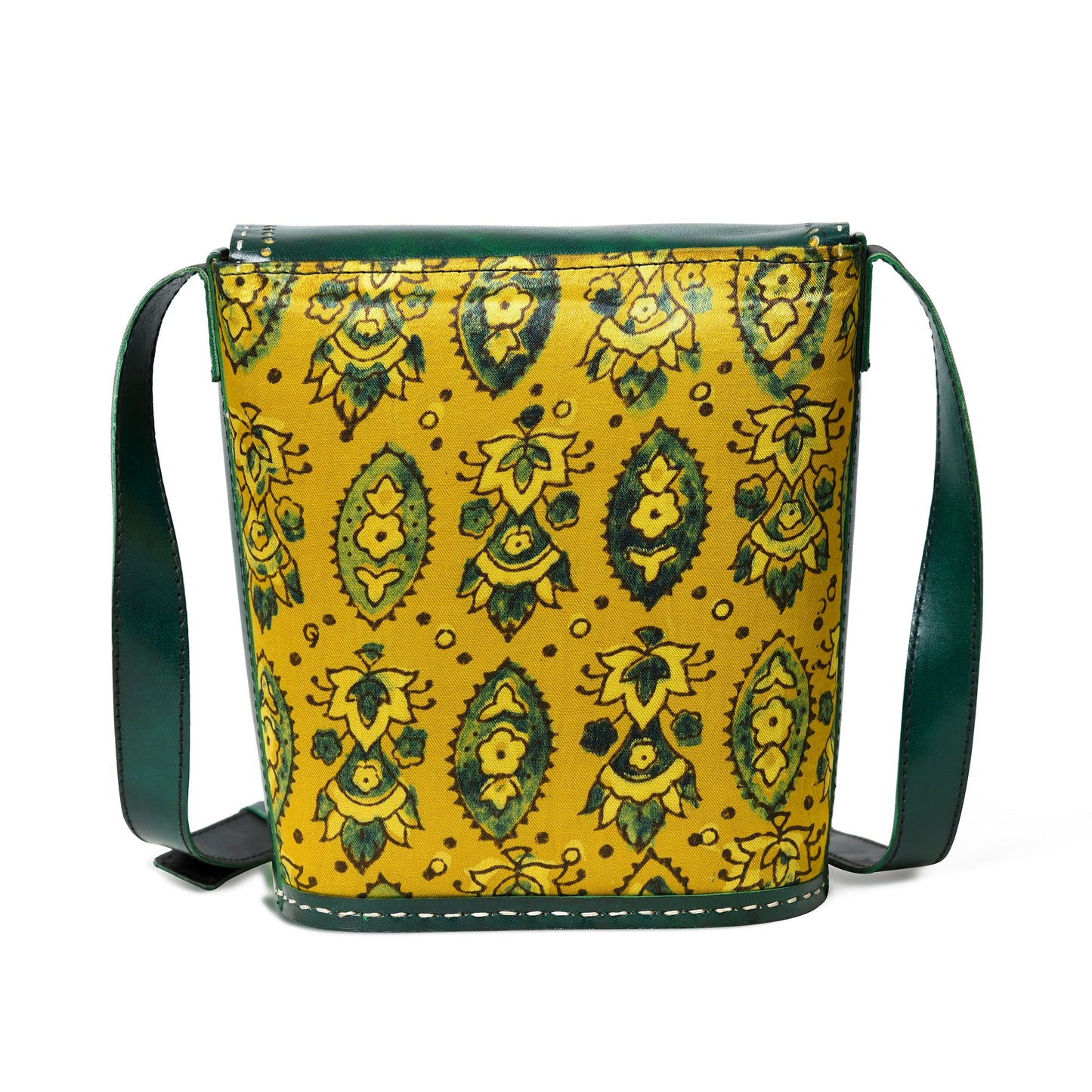 Vibrant Heritage Ajrakh Satchel - Tampa Home & Garden Store