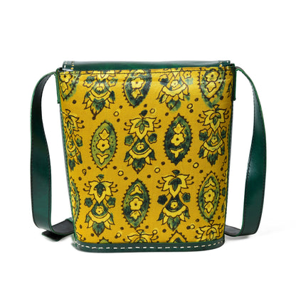 Vibrant Heritage Ajrakh Satchel - Tampa Home & Garden Store