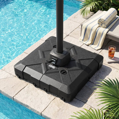 Cantilever Patio Umbrella Base with 4 Wheels