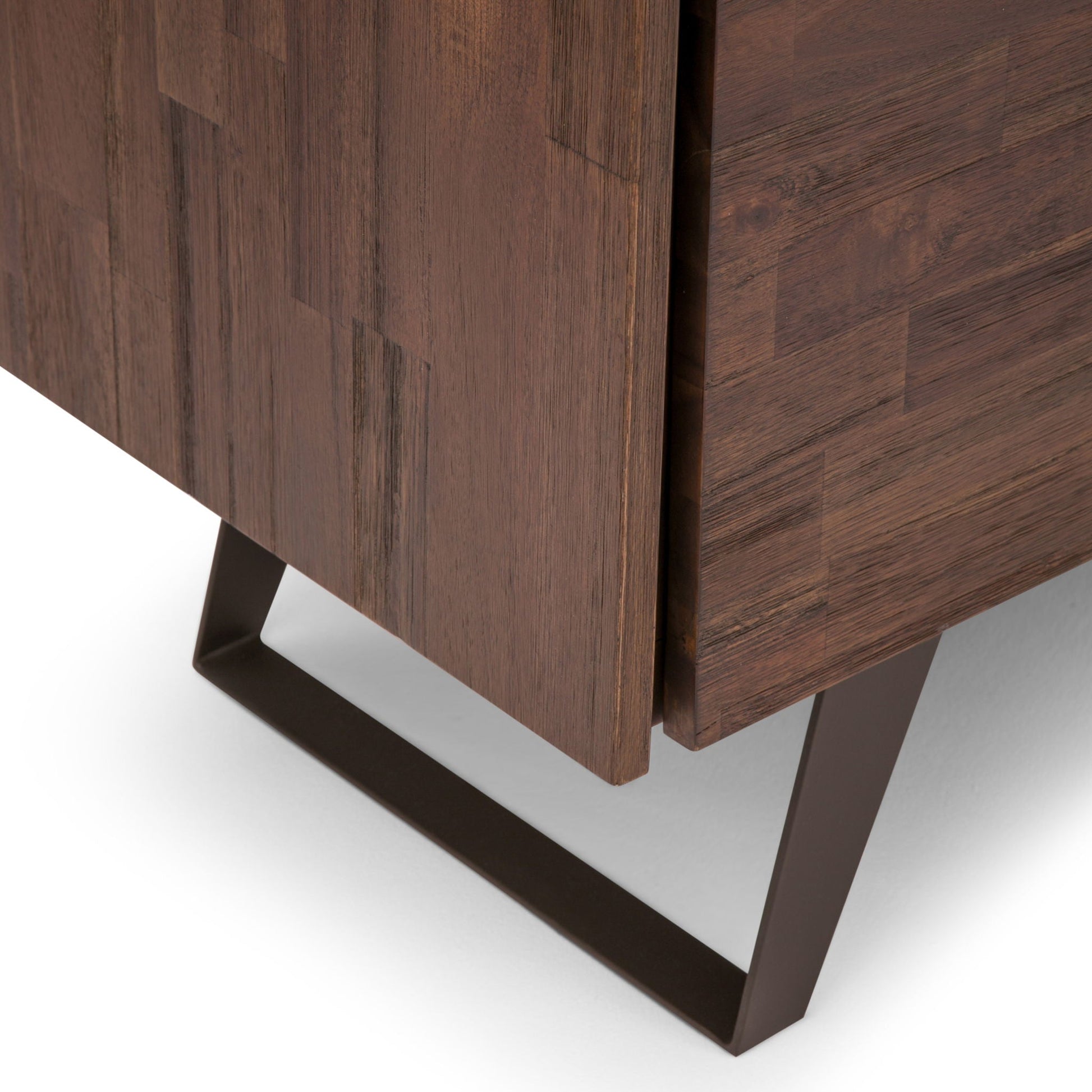 Lowry medium handcrafted storage cabinet in dark wood with angled legs by HouseOfZazla on Tampa Home & Garden Store