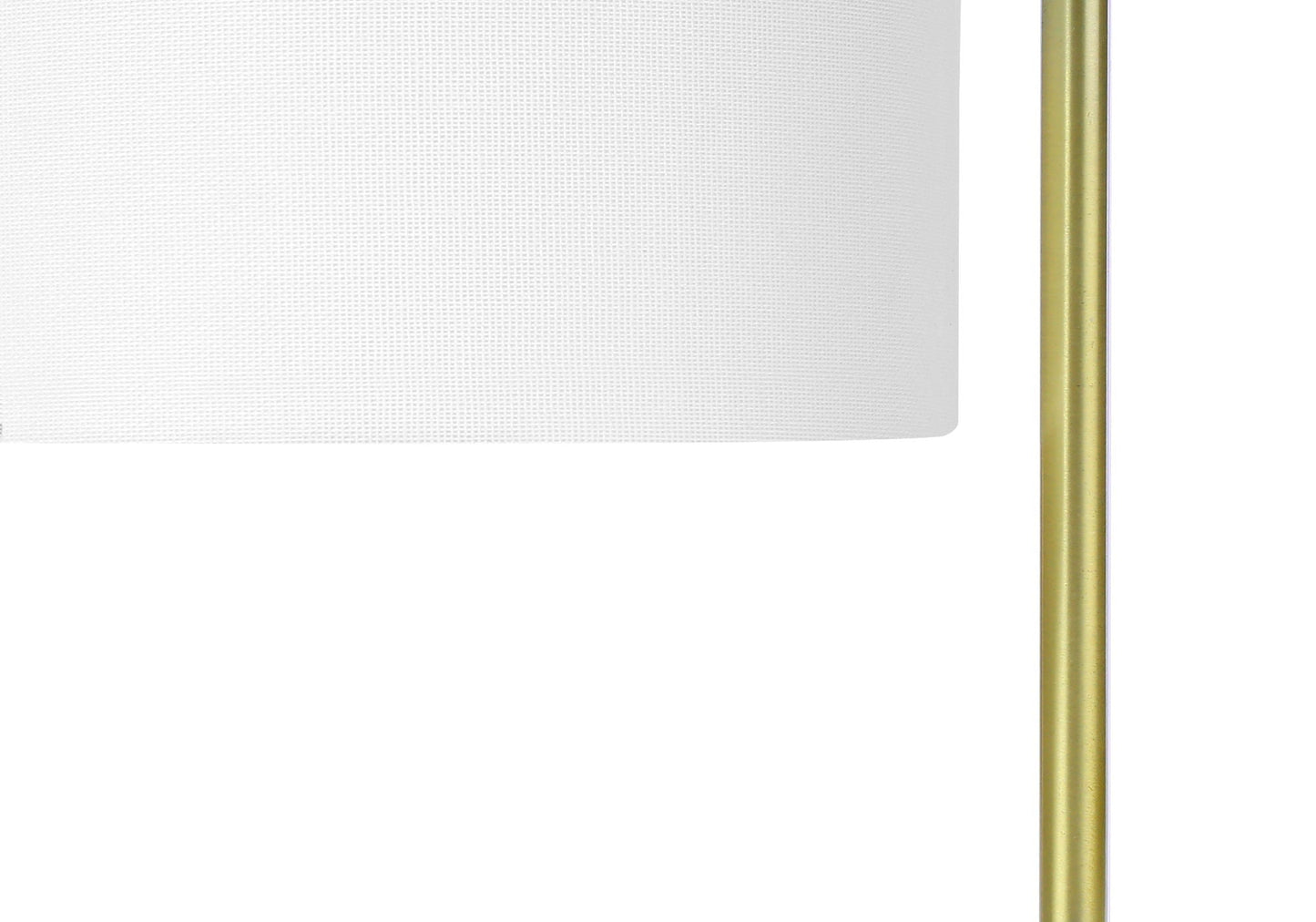 Table lamp with white fabric lampshade and brass stem, contemporary HouseOfZazla on Tampa Home & Garden Store