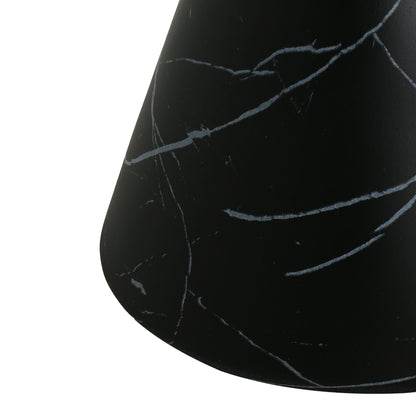 Outdoor Lightweight Concrete Side Table black with white veining on Tampa Home & Garden Store