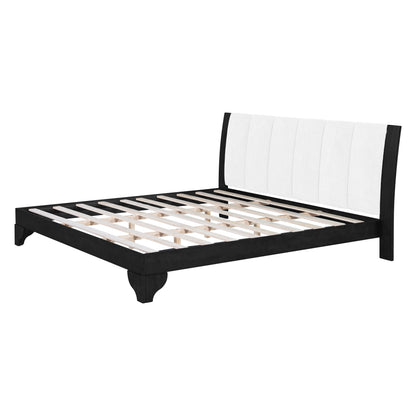 King Size Bed Frame in Black and White Color