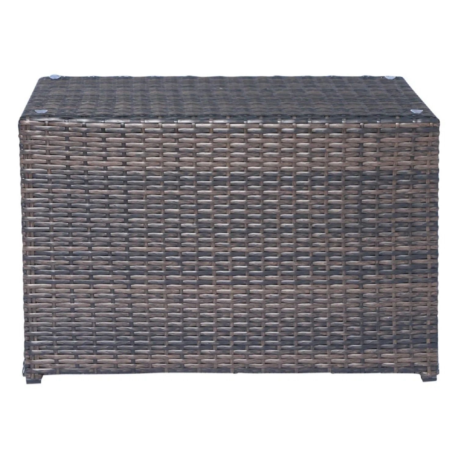 Modern wicker outdoor coffee table dark brown for 3 piece outdoor set HouseOfZazla on Tampa Home & Garden Store