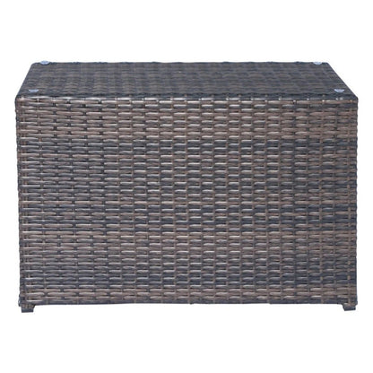 Modern wicker outdoor coffee table dark brown for 3 piece outdoor set HouseOfZazla on Tampa Home & Garden Store