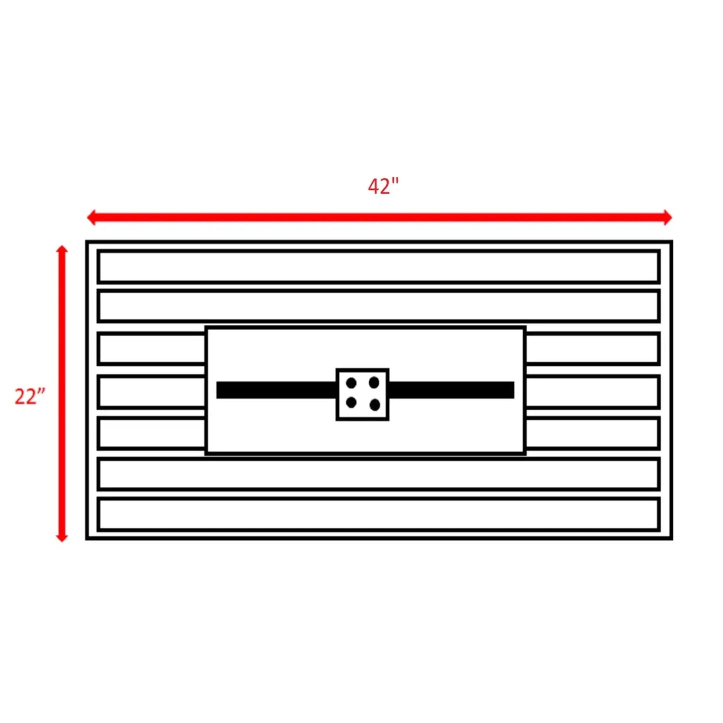 Rectangle Fire Pit and Fuel Versatility Black