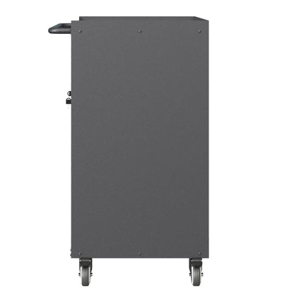 Sturdy metal tool storage cabinet on wheels in dark gray steel by HouseOfZazla on Tampa Home & Garden Store