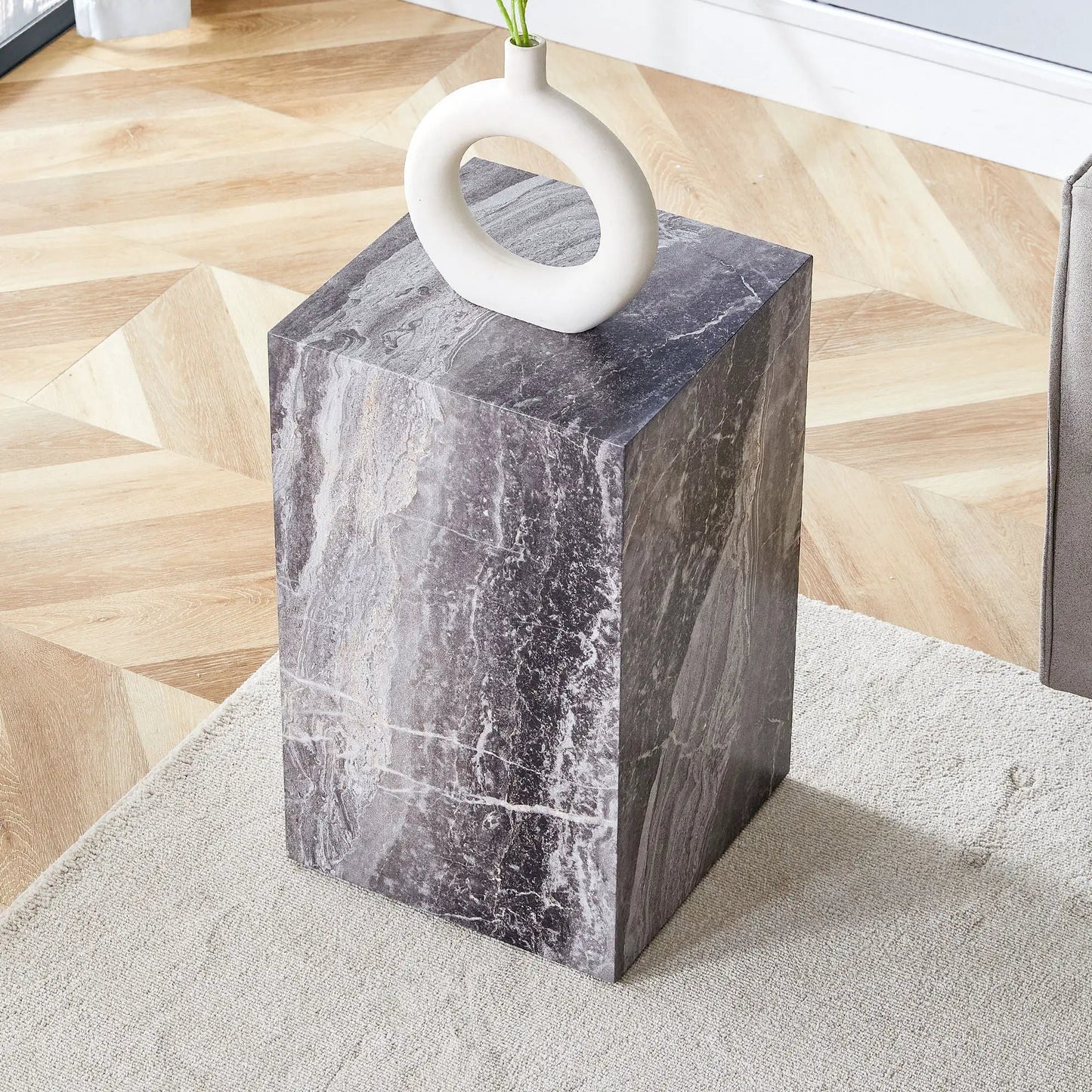 Modern Coffee Table and Natural Wood Grain