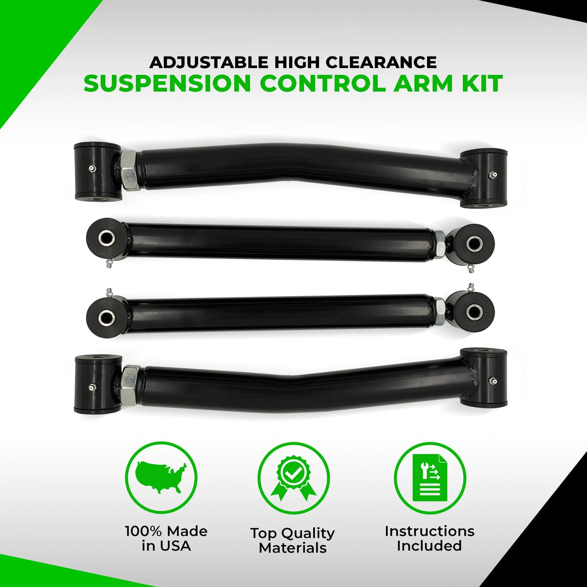 Front control arms kit for 1994-2013 Dodge Ram, adjustable high clearance Apoc Industries on Tampa Home & Garden Store